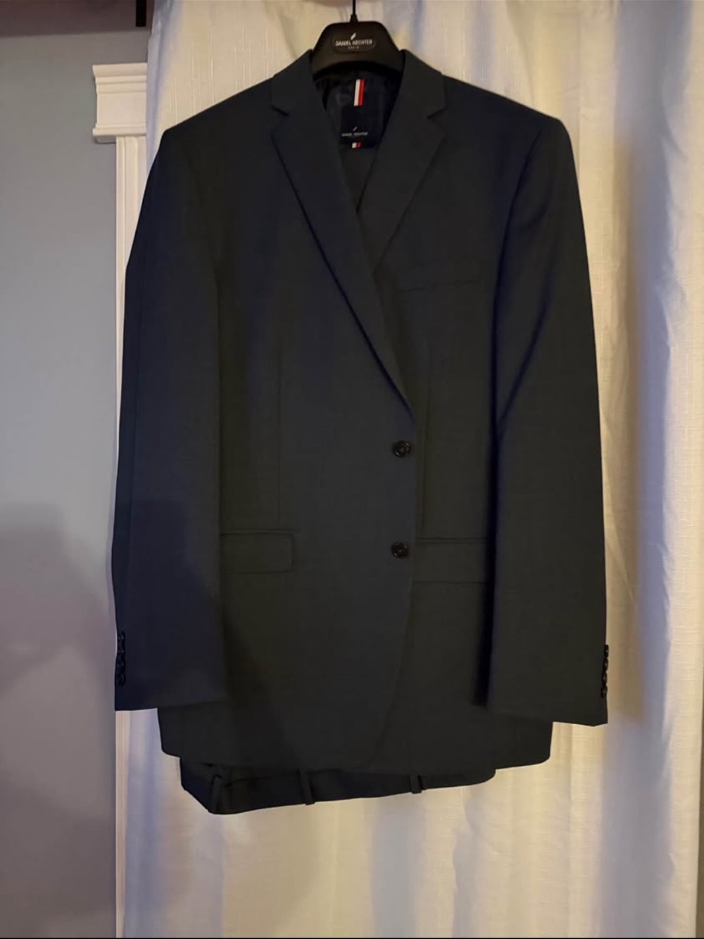 Classic Men's Dark Navy Two-Button Suit